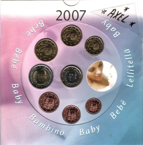 (afbeelding voor) Baby set Spanje 2007 BU uitgave De Ruiter